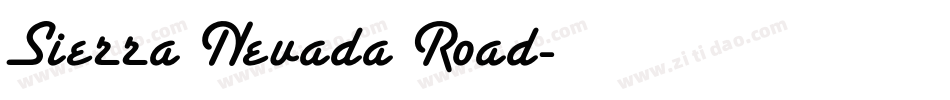 Sierra Nevada Road字体转换